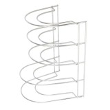Soporte Vertical 5 Niveles Para Sartenes, Tapaderas, Acero Cromado al por Mayor | Almacén de Ferretería