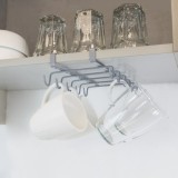 Colgador Tazas, Soporte Cocina Bajo Mueble, Acero Cuelgatazas para 10 tazas al por Mayor | Almacén de Ferretería
