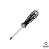 Destornillador Pozidriv Acero S2 Mango TPR Bimaterial, Medida PZ 1 x Ø 5 x 75 mm,  DIN5262, al por Mayor | Almacén de Ferretería