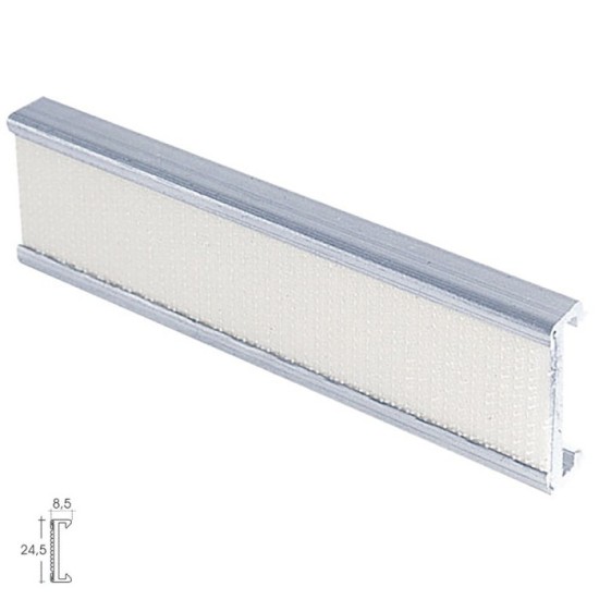 Perfil Estor Velcro P-909  3,0mt Plata al por Mayor | Almacén de Ferretería
