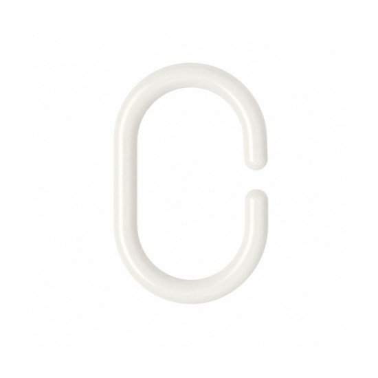 Anillas Para Cortinas de Ducha Oval, Anilla Baño Oval 18 mm, Blanca (Bolsa 100 Unidades) al por Mayor | Almacén de Ferretería