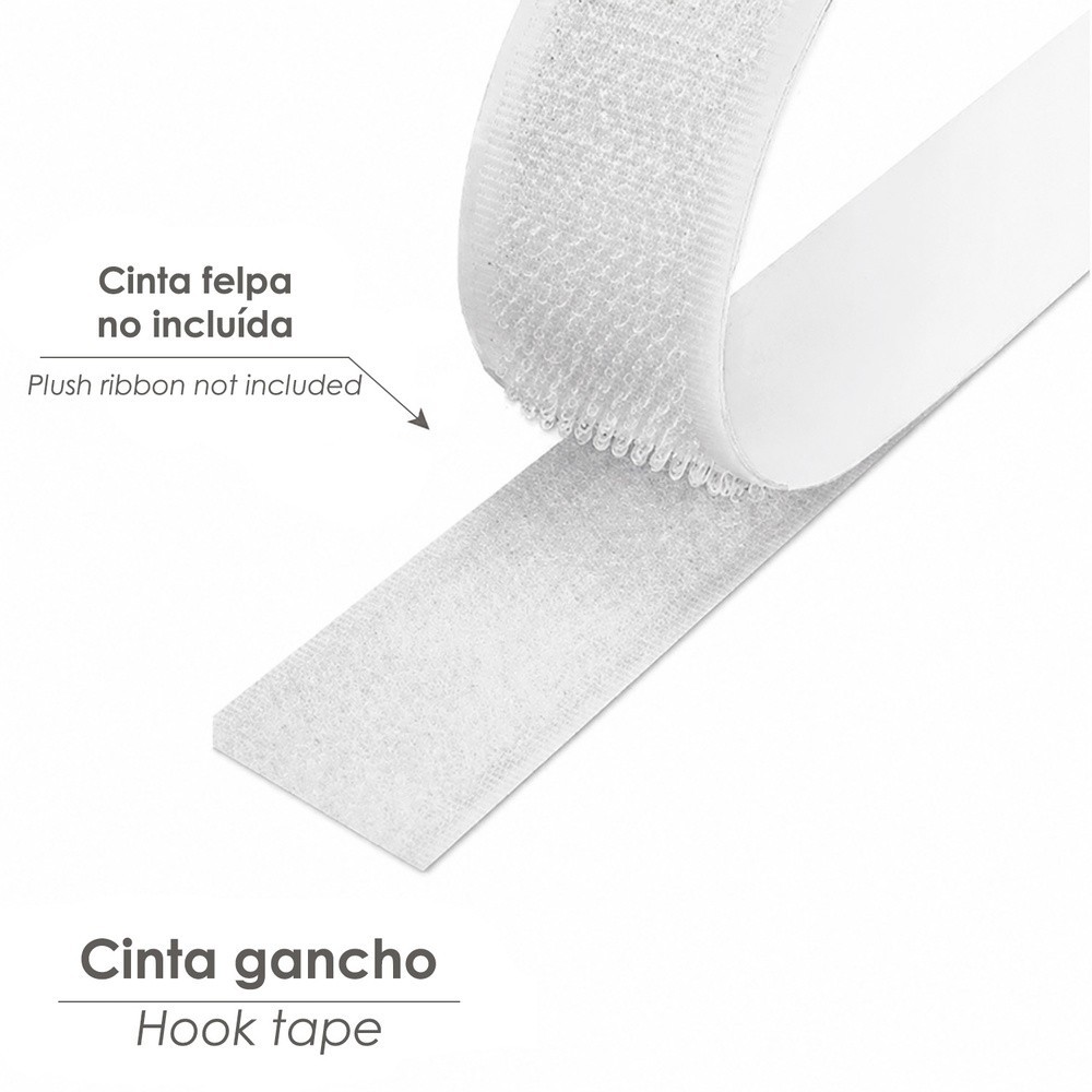 Cinta Velcro Gancho Con Adhesivo Blanco Rollo 25 metros al por Mayor | Almacén de Ferretería
