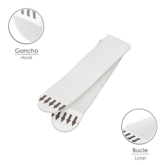 Tiras Colgadoras Adhesicas Con Velcro 19 x 85 mm, Blister 4 unidades al por Mayor | Almacén de Ferretería