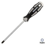 Destornillador Pozidriv Acero S2 Mango TPR Bimaterial, Medida PZ 3 x Ø 8 x 150 mm,  DIN5262, al por Mayor | Almacén de Ferreterí