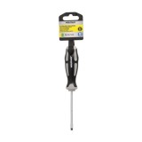 Destornillador Plano Estampado Acero S2 Mango TPR Bimaterial, Medida 0,8 x Ø 4,0 x 75 mm, DIN5265 al por Mayor | Almacén de Ferr