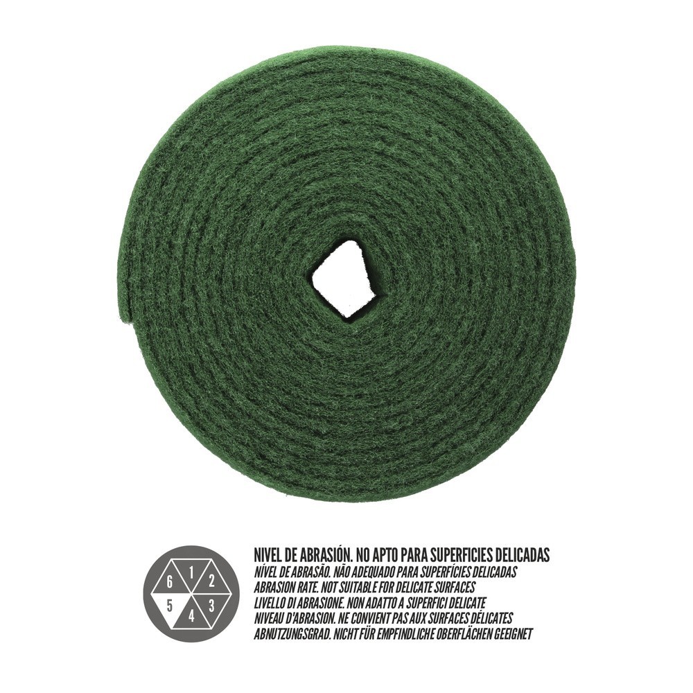 Estropajo Fibra Verde Profesional, Rollo De 14 Cm x 6 Mt, al por Mayor | Almacén de Ferretería