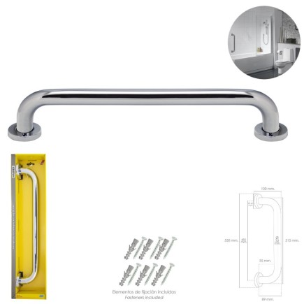 Agarre Ducha Maurer Cromo Brillo Ø 32 mm, Longitud 50 cm,