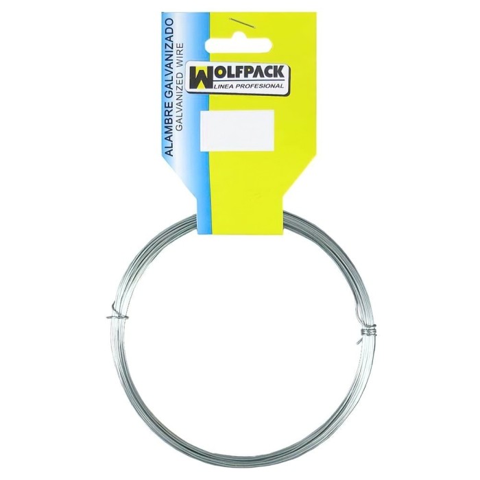 Alambre Galvanizado (Rollo 50 gramos / 18 metros) Nº 1/0,6 mm, al por Mayor | Almacén de Ferretería