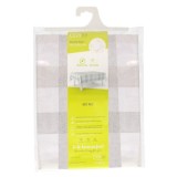 Mantel Hule Rectangular Cuadros Beige Impermeable Antimanchas PVC 140x250 cm,  Recortable Uso Interior y Exterior al por Mayor |