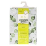 Mantel Hule Rectangular Hojas Verdes Impermeable Antimanchas PVC 140x250 cm,  Recortable Uso Interior y Exterior al por Mayor | 
