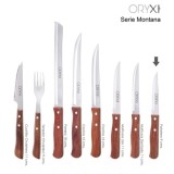 Cuchillo Montana Patatero Hoja Acero Inoxidable 9 cm, Mango madera (Blister 3 piezas) al por Mayor | Almacén de Ferretería