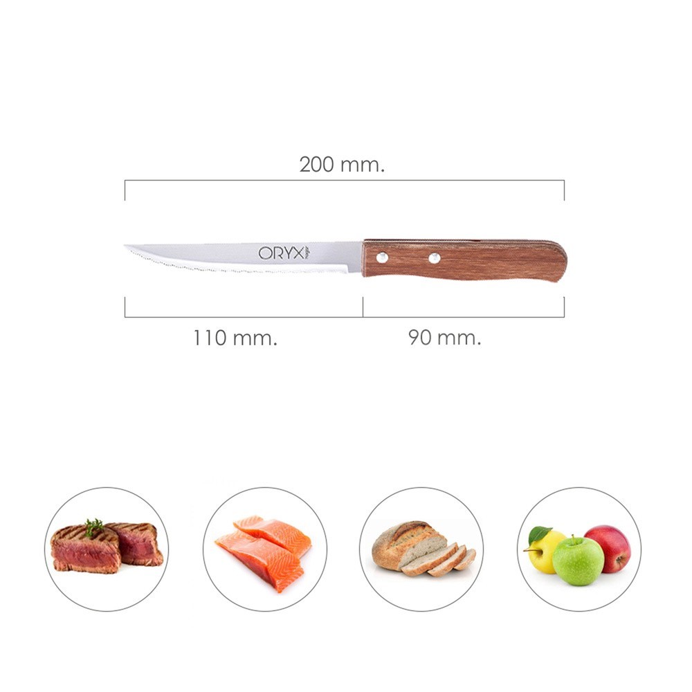 Cuchillo Montana Multiusos Hoja Sierra Acero Inoxidable 11 cm, Mango Madera (Blister 3 piezas) al por Mayor | Almacén de Ferrete