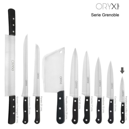 Cuchillo Grenoble Patatero Puntilla Hoja Acero Inoxidable 11 cm, Negro al por Mayor | Almacén de Ferretería