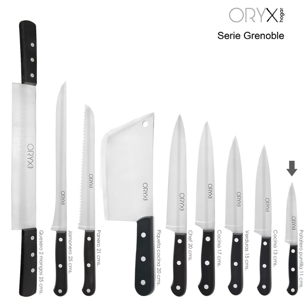 Cuchillo Grenoble Patatero Puntilla Hoja Acero Inoxidable 11 cm, Negro al por Mayor | Almacén de Ferretería