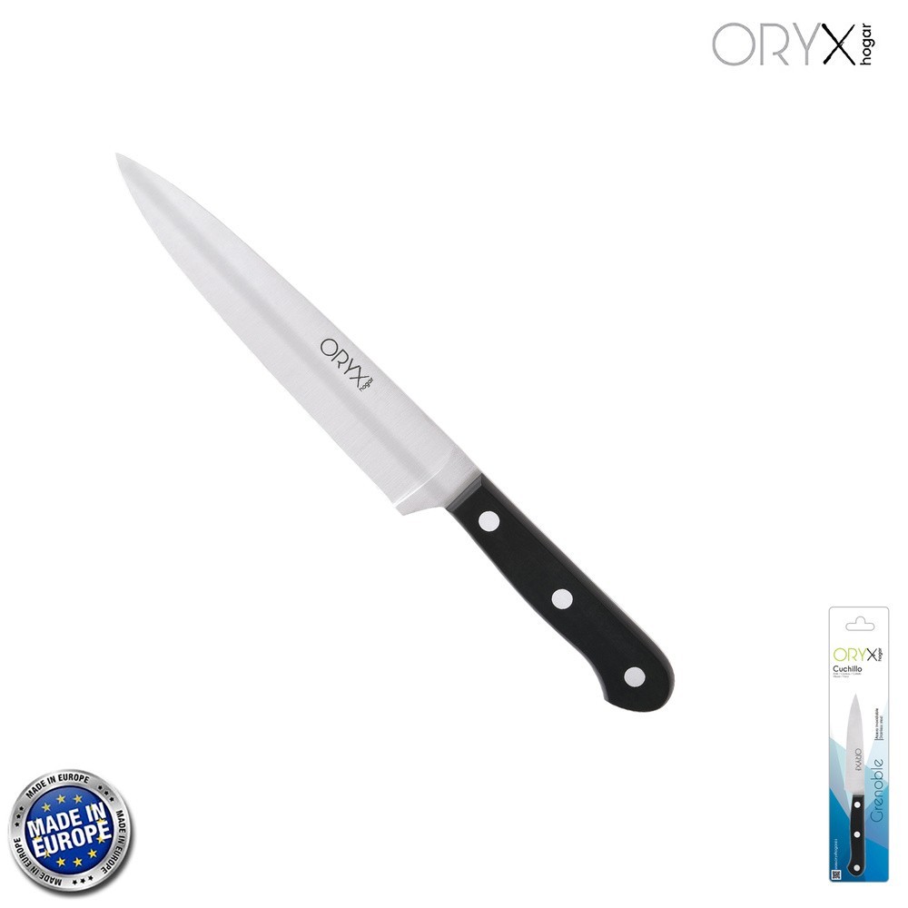 Cuchillo Grenoble Cocina Hoja Acero Inoxidable 17 cm, Negro al por Mayor | Almacén de Ferretería