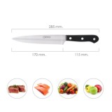 Cuchillo Grenoble Cocina Hoja Acero Inoxidable 17 cm, Negro al por Mayor | Almacén de Ferretería