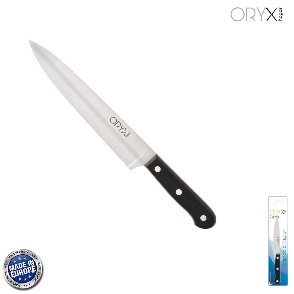 Cuchillo Grenoble Cocinero / Chef Hoja Acero Inoxidable 20 cm, Negro al por Mayor | Almacén de Ferretería