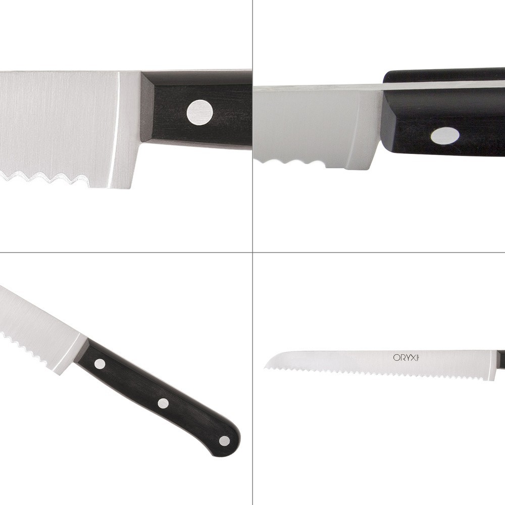 Cuchillo Grenoble Panero Hoja Acero Inoxidable 20 cm, Negro al por Mayor | Almacén de Ferretería