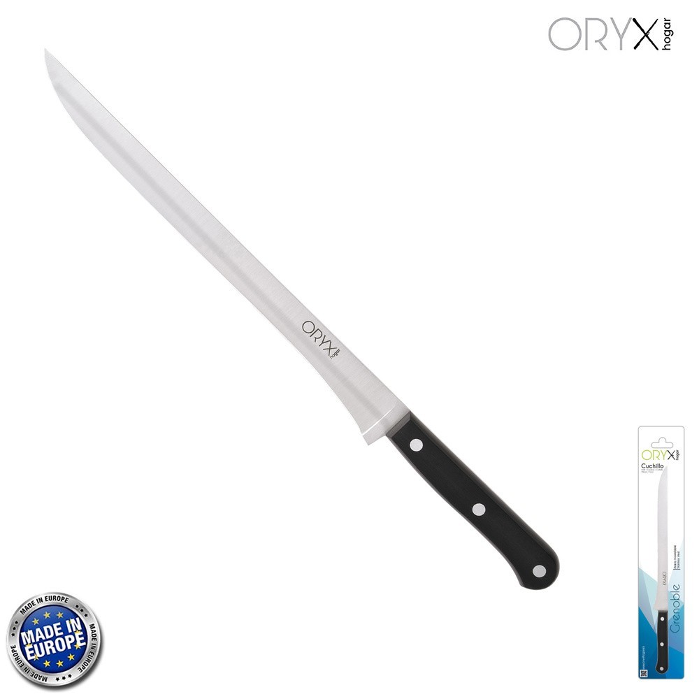 Cuchillo Grenoble Jamonero Hoja Acero Inoxidable 25 cm, Negro al por Mayor | Almacén de Ferretería