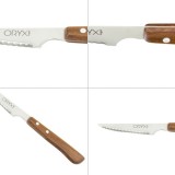 Cuchillo Montana Chuletero Hoja Acero Inoxidable 9 cm, Mango Madera (Blister 3 Piezas) al por Mayor | Almacén de Ferretería