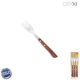 Tenedor Montana Chuletero Acero Inoxidable 9 cm, Mango Madera (Blister 3 Piezas) al por Mayor | Almacén de Ferretería