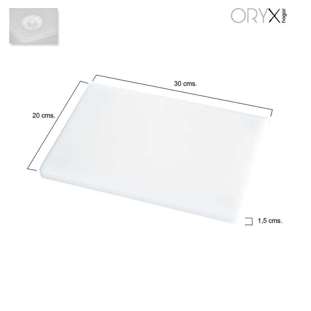Tabla Cortar Polietileno 30x20x1,5 cm,  Color Blanco al por Mayor | Almacén de Ferretería