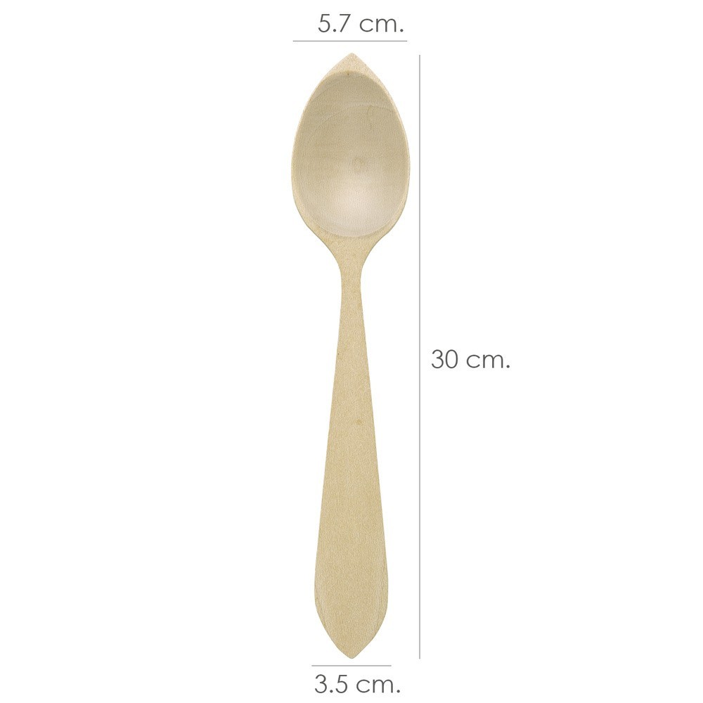 Cuchara Servir Cocina Madera Oryx 30 cm, al por Mayor | Almacén de Ferretería