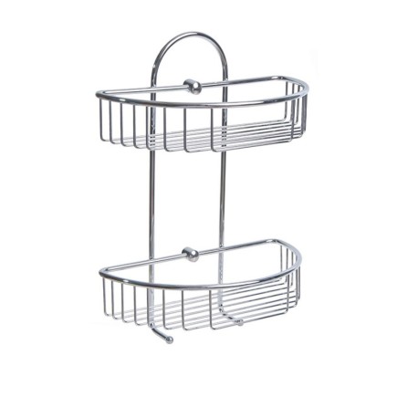 Cestillo Inoxidable Maurer Para Colgar 2 alturas 27x15x37 cm,