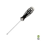 Destornillador Plano Vaciado Acero S2 Mango TPR Bimaterial, Medida 0,5 x Ø 3,0 x 100 mm,  DIN5265 al por Mayor | Almacén de Ferr