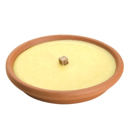 Vela Antimosquitos Citronela Recipiente Terracota 16 cm, / 170 Gramos