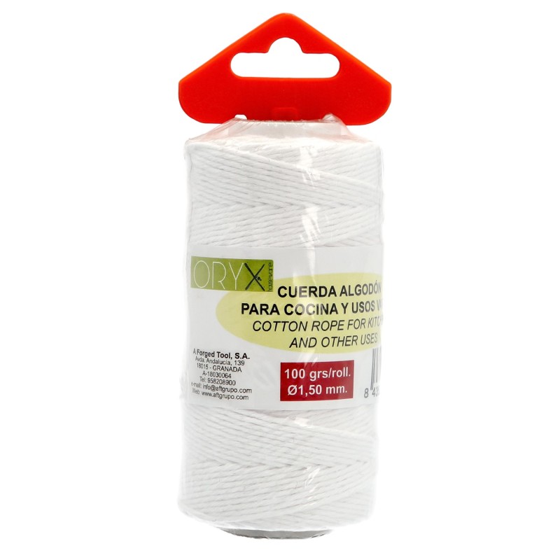 Cuerda Algodón Carnicero 100 gr,  Rollo Ø1,50 mm,
