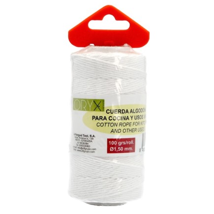 Cuerda Algodón Carnicero 100 gr,  Rollo Ø1,50 mm,