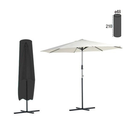 Funda Cubre Sombrilla Diámetro 48x210 cm,