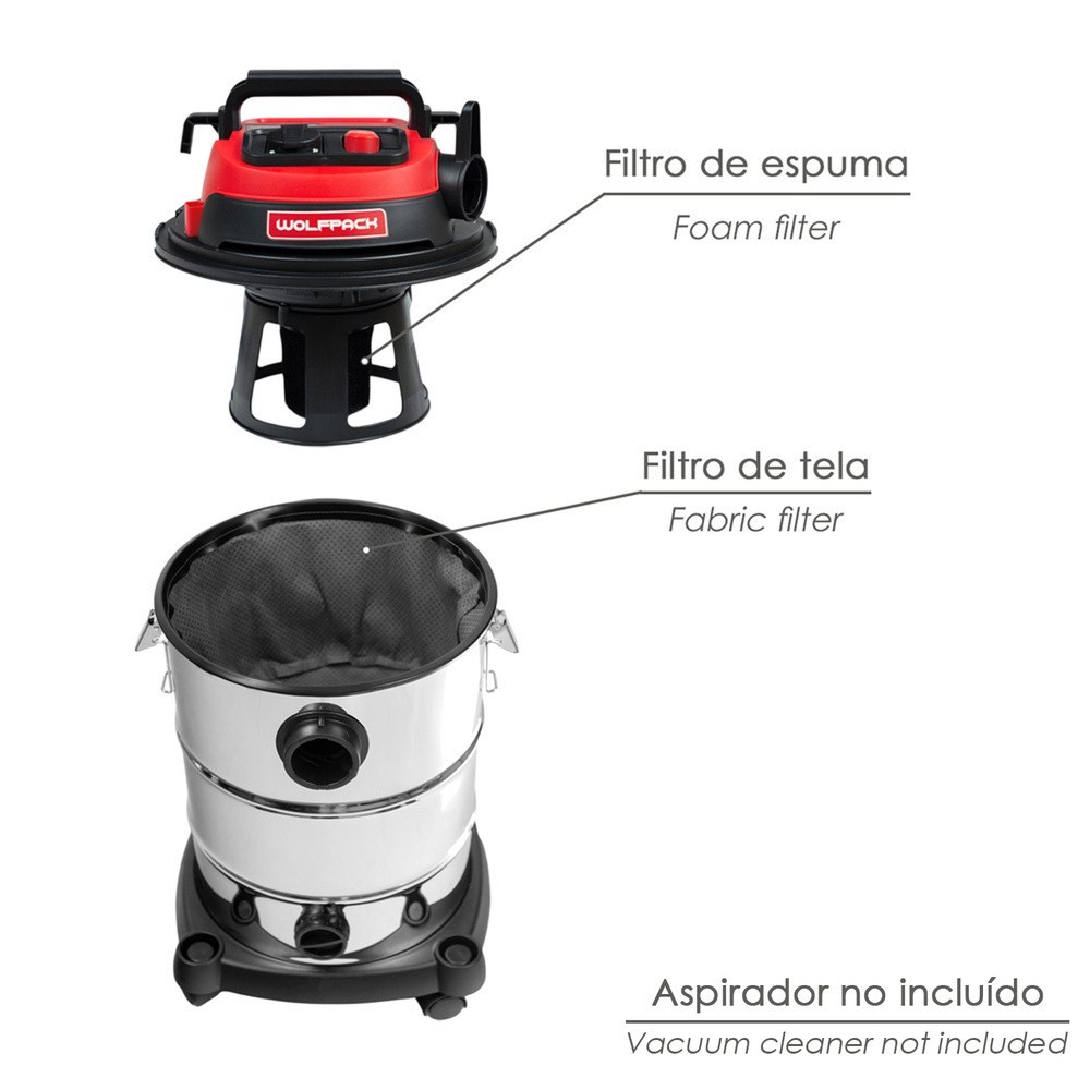 Filtro Para Aspirador Inoxidable (Codigo 07010450) al por Mayor | Almacén de Ferretería