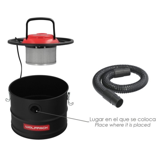 Tubo Con Lanza Para Aspirador De Cenizas Aspirador Cenizas Wolfpack 1200 Watt, 15 Litros (Codigo 07010550) al por Mayor | Almacé