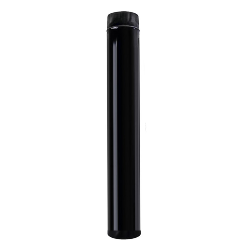 Wolfpack Tubo De Estufa Acero Vitrificado Negro Ø 130 mm, ideal Estufas De Leña, Chimenea, Alta Resistencia, Color Negro