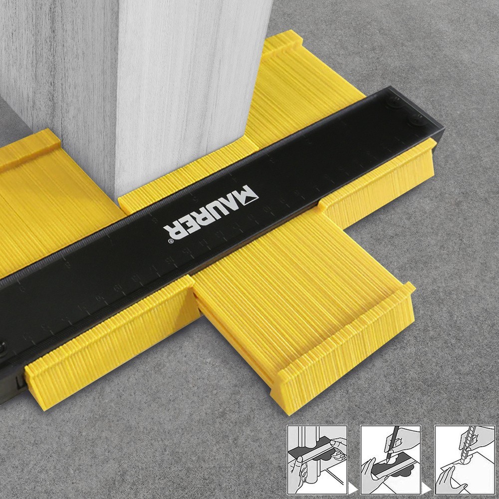 Medidor De Contornos 100x125 mm, Con Bloqueo, Medidor De Perfiles, Medidor Formas, Duplicador Perfiles, Preciso,Dureza Ajustable