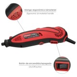 Multiherramienta 135 Watt, Con 210 Accesorios y Maletin, Herramienta Multifunción, Mini Taladro, Herramienta Rotativa, Amoladora