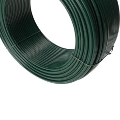 Alambre plastificado Verde Rollo 25 Kg, / Nº17