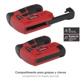 Clavadora Grapadora  Recargable, Pistola Grapas y Clavos, Clavadora a Bateria, 1,500 mAh, 40 Grapas Minuto Con Grapas y Clavos a