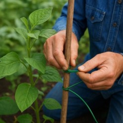 Alambre plastificado Verde Rollo 25 Kg, / Nº17