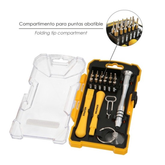 Kit Herramientas Reparacion Smartphones 17 Piezas al por Mayor | Almacén de Ferretería