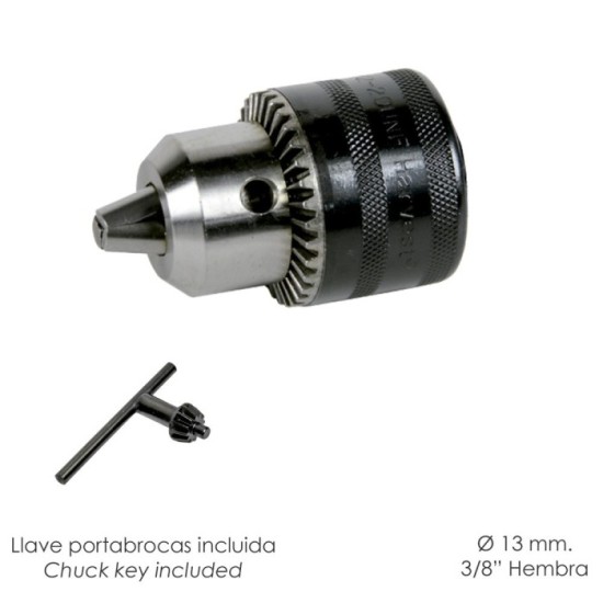 Portabrocas Con Llave 13 mm, 3/8 Hembra al por Mayor | Almacén de Ferretería