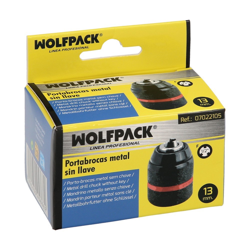Portabrocas Sin Llave Metalico 1/2" Hembra, Brocas Hasta Ø 13 mm, Mandril taladro al por Mayor | Almacén de Ferretería