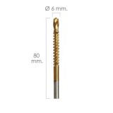 Fresa Rotativa Para Metales HSS  Ø 6 x 80 mm, Para Taladro / Fresadora al por Mayor | Almacén de Ferretería