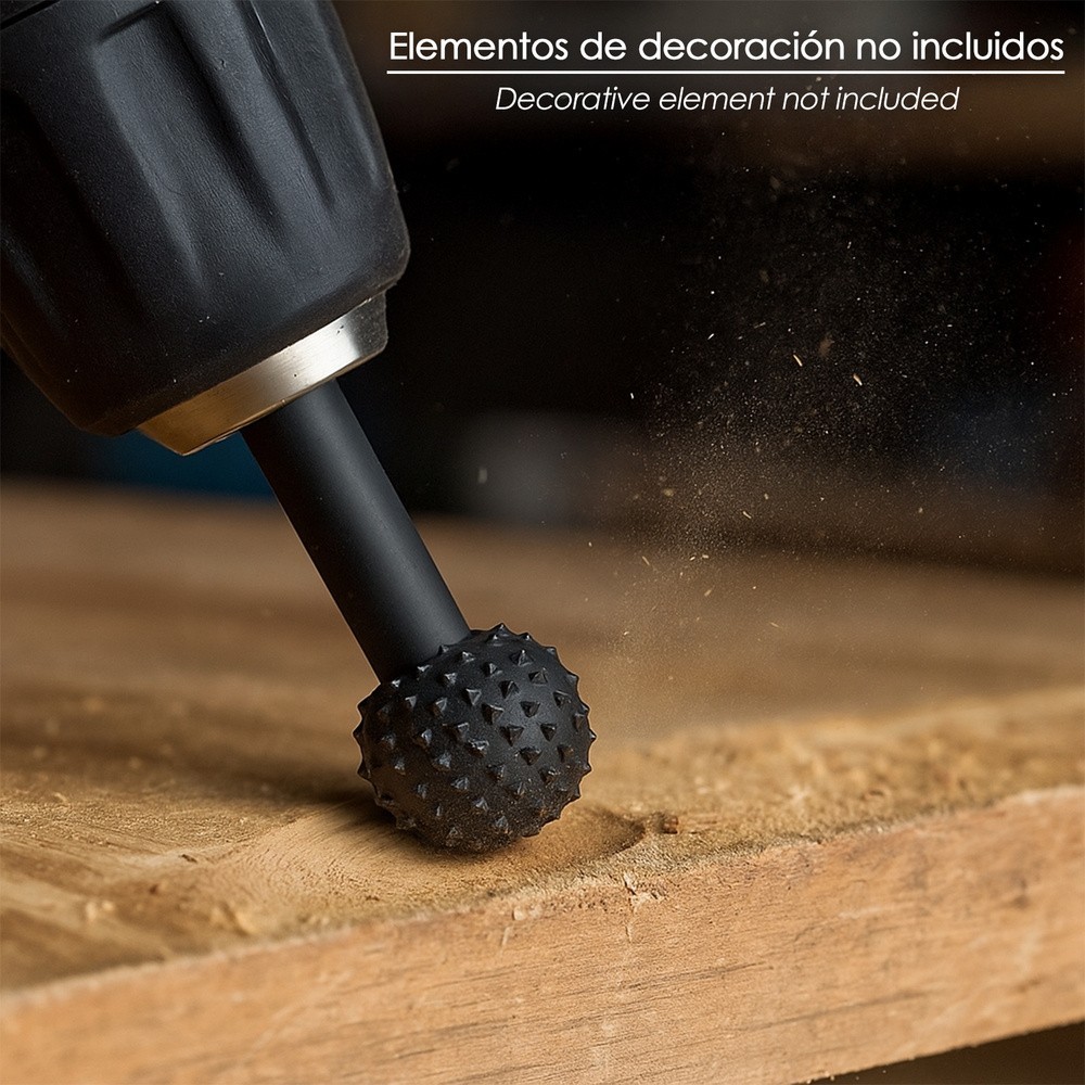 Fresa Rotativa Para Madera Esferica Ø 15 mm, Para Taladro / Fresadora al por Mayor | Almacén de Ferretería