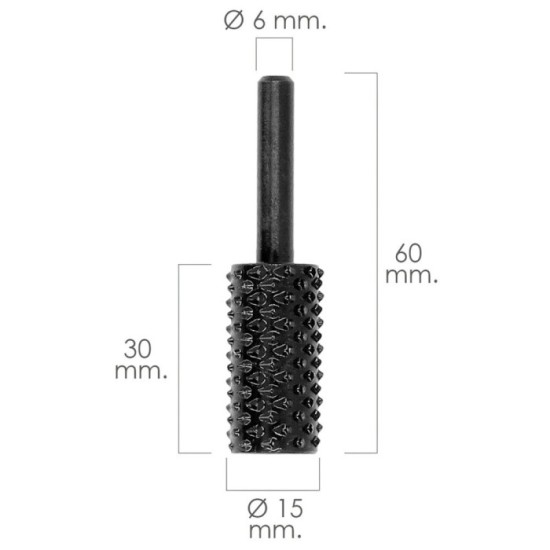 Fresa Rotativa Para Madera Cilindrica Ø 15 mm, Para Taladro / Fresadora al por Mayor | Almacén de Ferretería