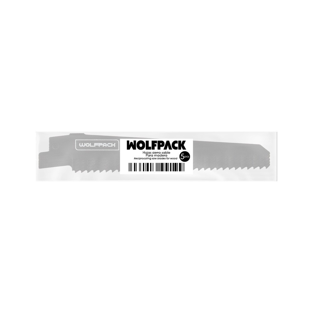 Hoja Para Sierra Sable Madera 152 mm, 6 TPI, 5 piezas, Especial para madera, al por Mayor | Almacén de Ferretería