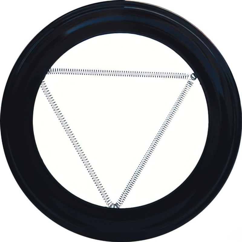 Plafón Embellecedor de Color Negro Para Estufa 100 mm,