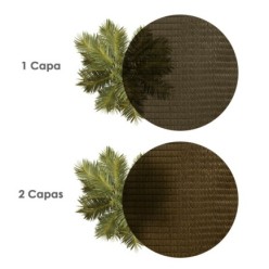 Malla Sombreo 2,0 metros Marron Rollo 100 metros,